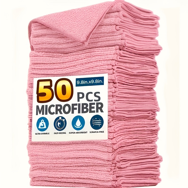 Kitchen Appliances Usa - 1-50 adet açık pembe mikrofiber mutfak