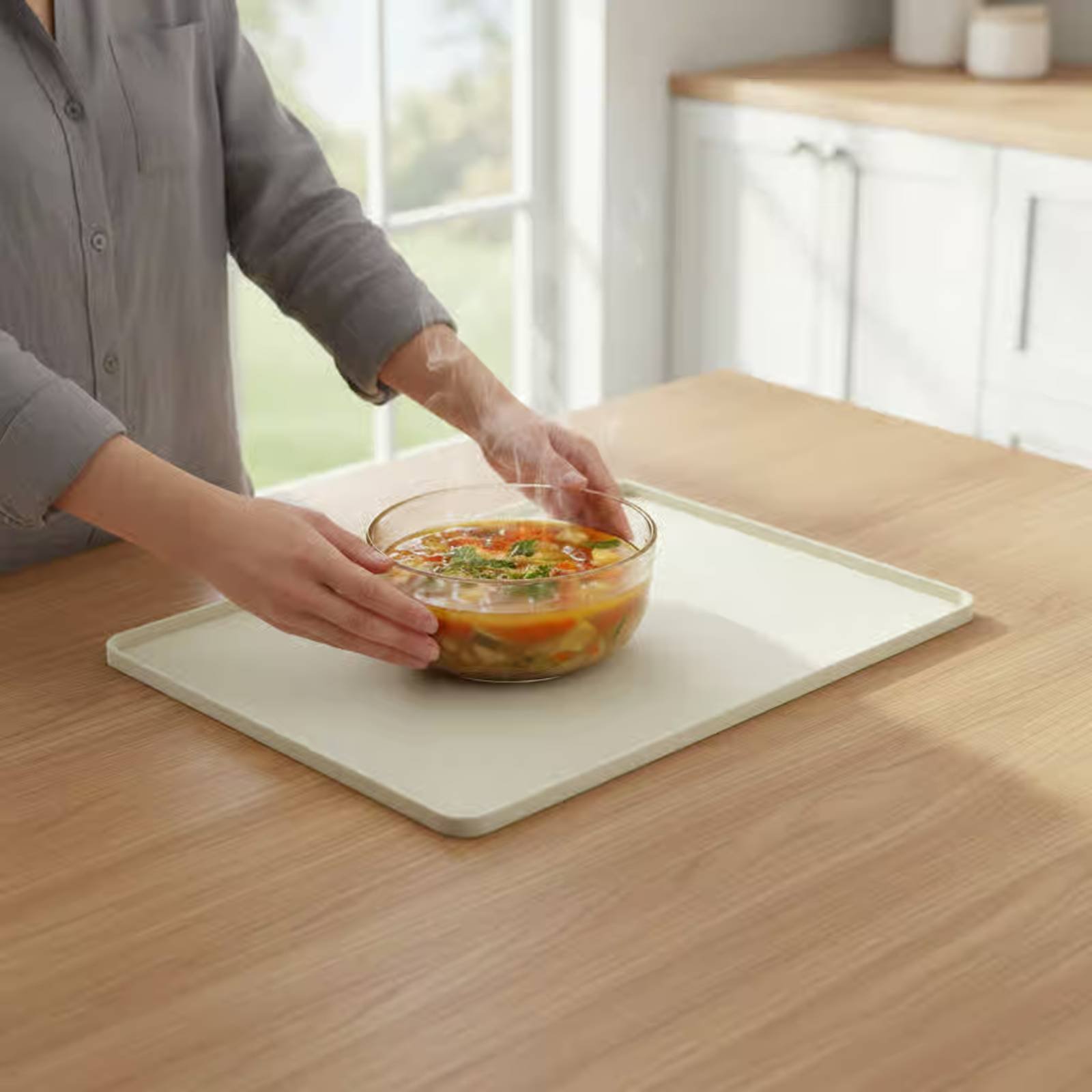 Kitchen Appliances Usa - Silikon Mikrodalga Üst Matı Esnek Mikrodalga