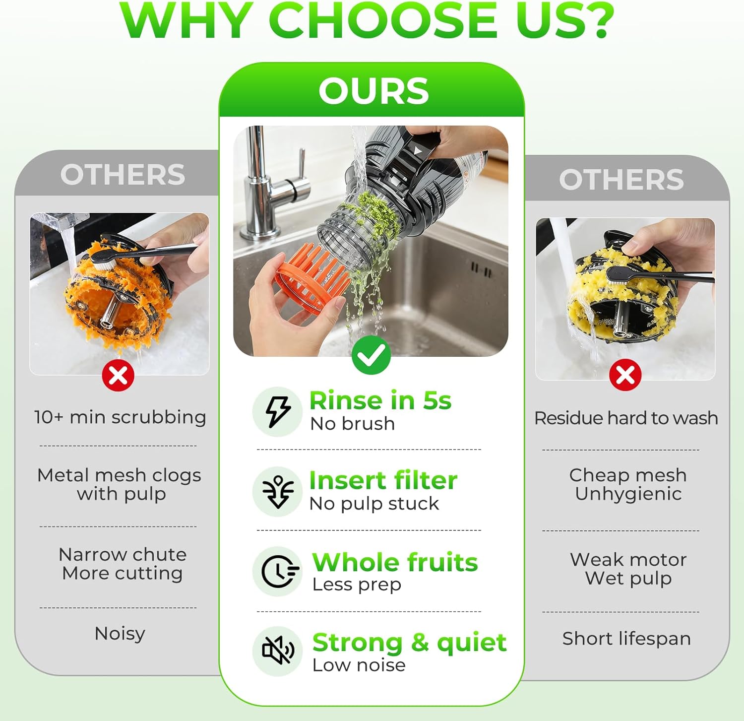 5,8 inçlik Geniş Besleme Kanal - Juicer Cold Press Slow incelemesi ve fiyatı