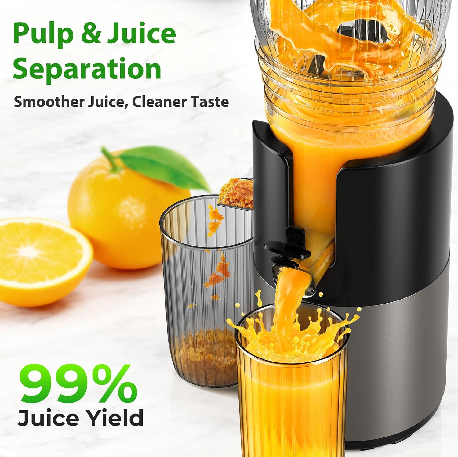 5,8 inçlik Geniş Besleme Kanal - Juicer Cold Press Slow incelemesi ve fiyatı