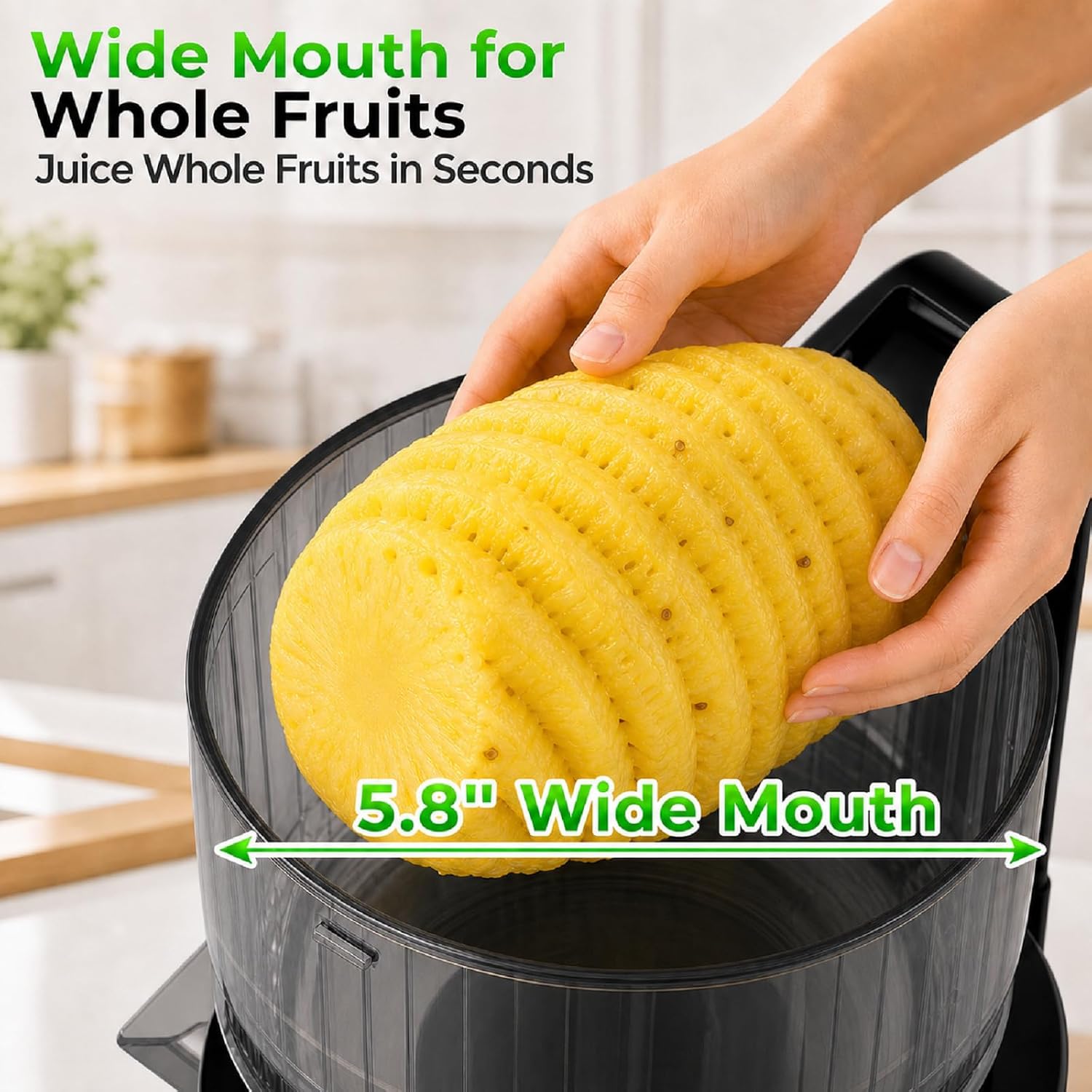 5,8 inçlik Geniş Besleme Kanal - Juicer Cold Press Slow incelemesi ve fiyatı